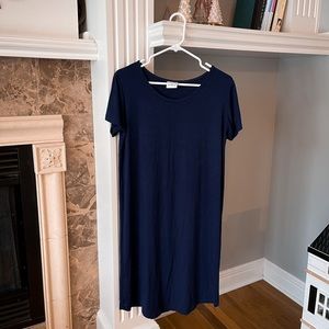 Plain Jane | Navy t-shirt dress | M